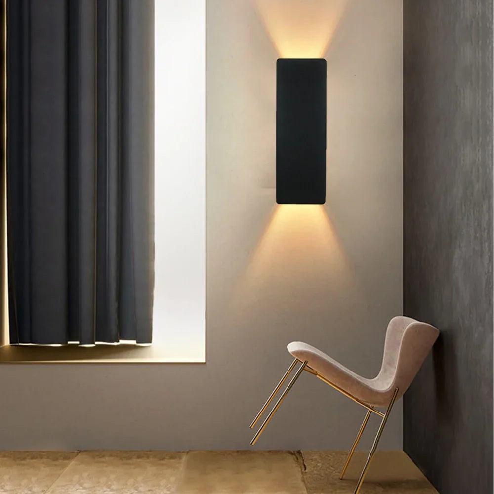 Modern LED Wall Sconce in Various Colors – Up/Down Light
