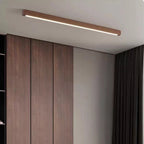 Arisha Modern Linear LED Ceiling Light Wood Bedroom/Living Room