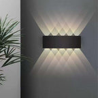 Tronix Modern Rectangular Wall Sconce Black/White. Corridor