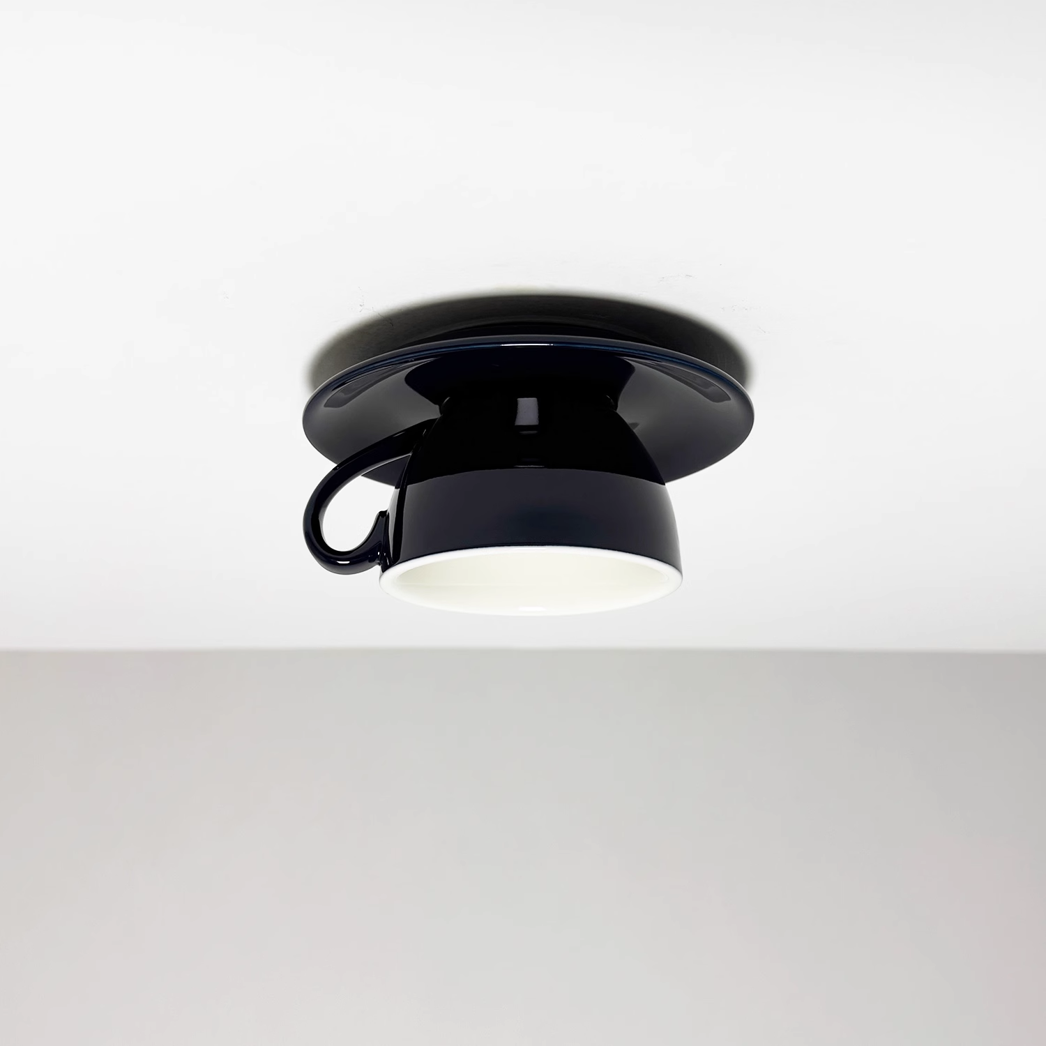 Valentina Modern Ceiling Light, Blue/Pink/Yellow, Coffee Cups, Ceramic, Bedroom