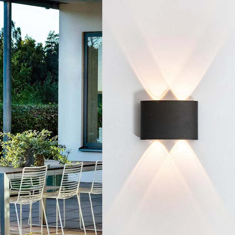 Tronix Modern Rectangular Wall Sconce Black/White. Corridor