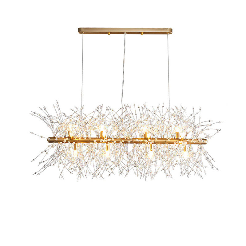 Kristy Pendant Light Hanging Lamp Gold Dining/Living Room Modern Design LED