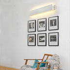 Modern Rectangular Wall Sconce, Metal, White, Garden