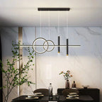 Modern LED Pendant Light – geometric design, ceiling lighting for living room and dining room