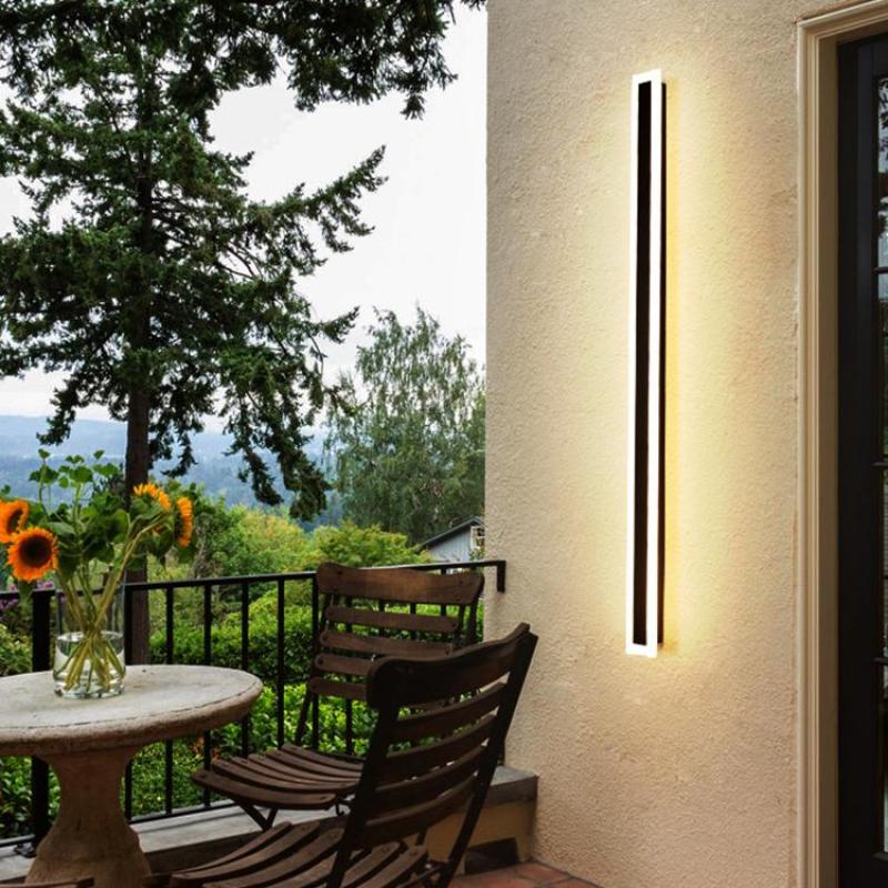 Vynn Modern Outdoor Waterproof LED Wall Sconce Black/White