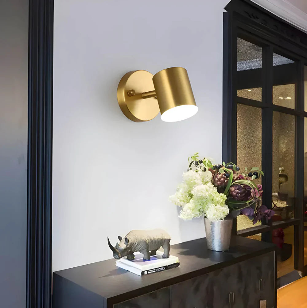 Modern LED Wall Sconce in Gold Finish – Elegance and Functionality