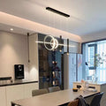 Modern LED Pendant Light – geometric design, ceiling lighting for living room and dining room