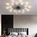 Wesley Ceiling Light Fireworks Artistic Design Black/Gold