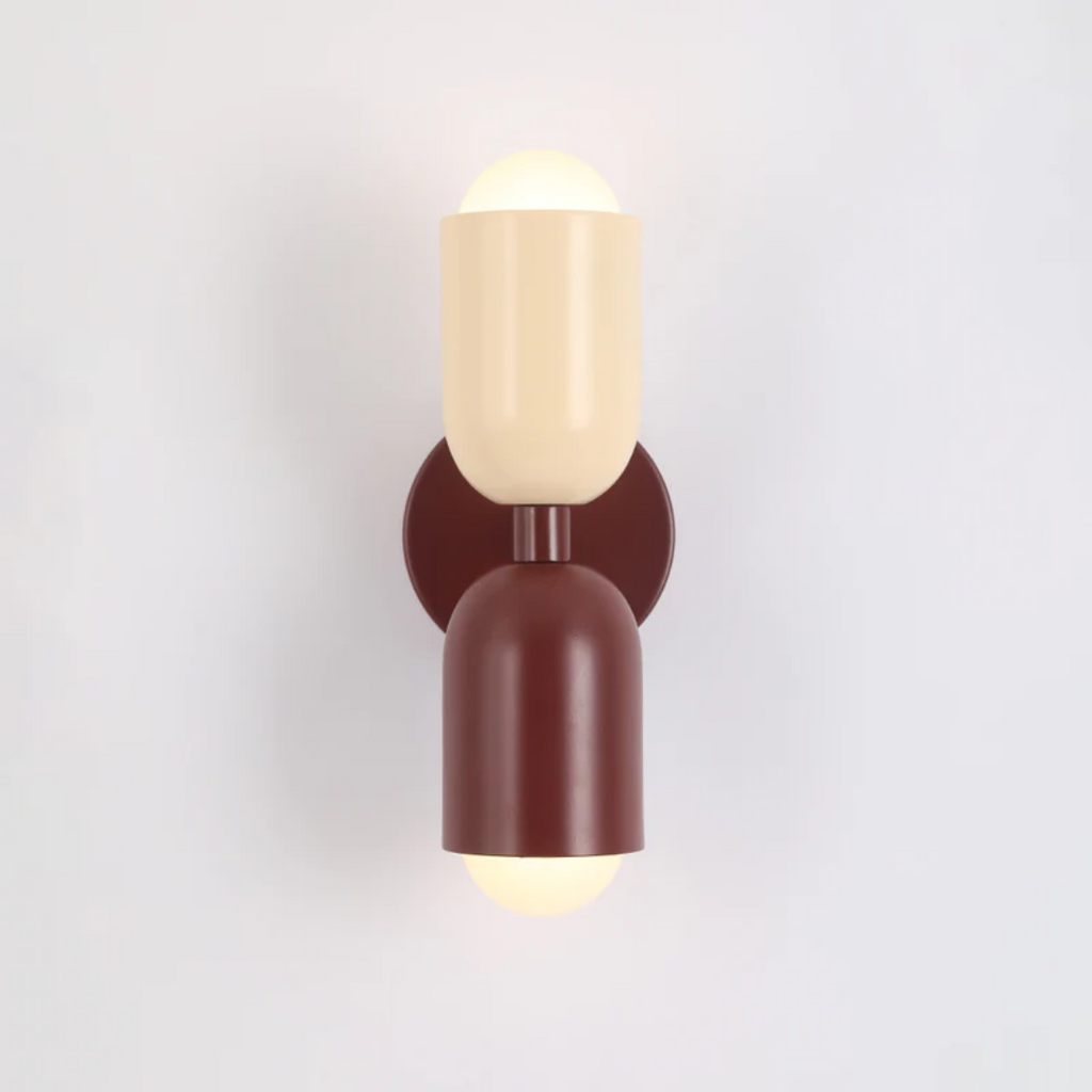 Modern Metal Cylinder LED Wall Sconce 2-Light