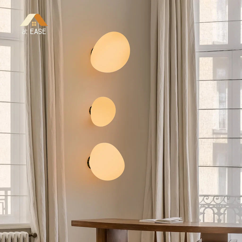 Cinda Gregg Minimalist Pebble Wall/Ceiling Lamp