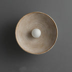 Retro Resin Ceramic-style Round Wall Sconce LED 1-light