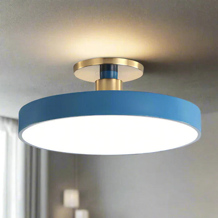 Round LED Ceiling Lamp in Scandinavian Style