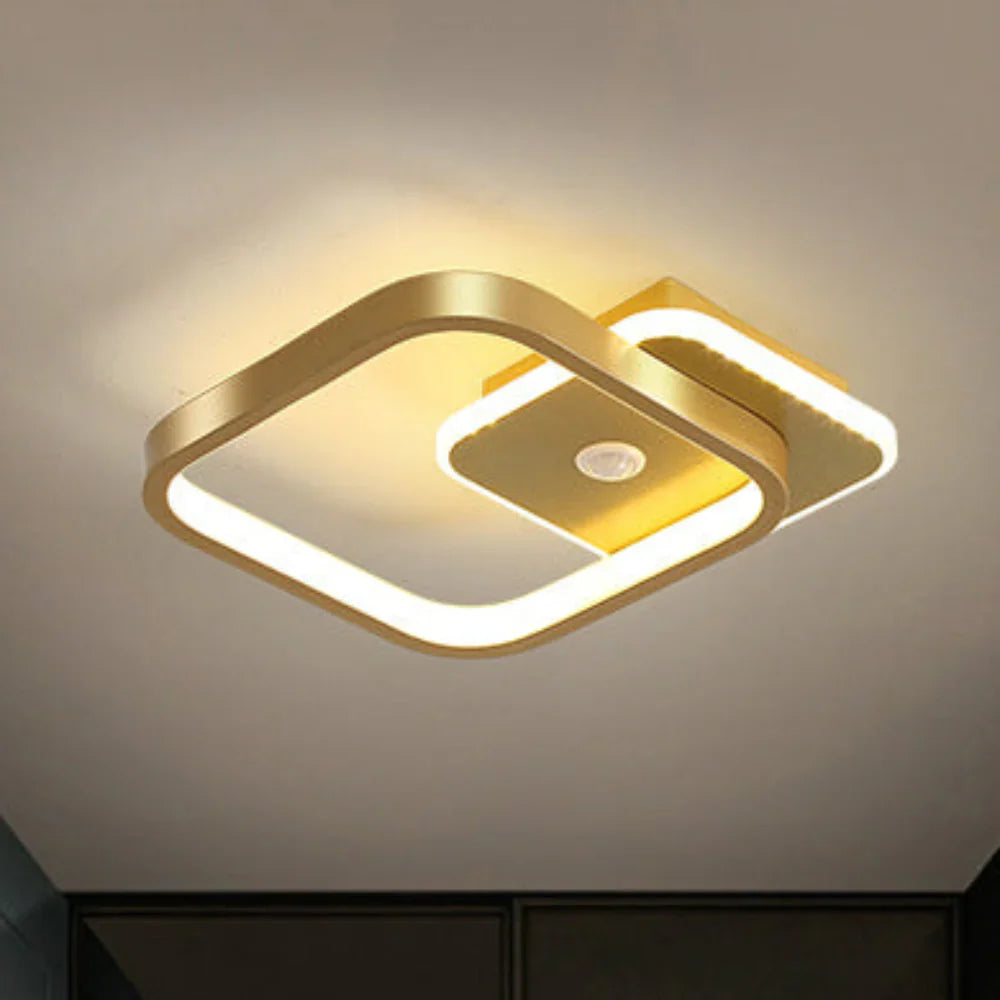 Modern LED Ceiling Lamp with Geometric Shape