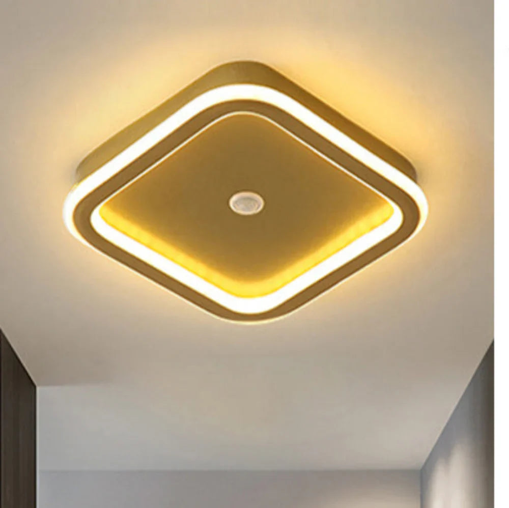 Modern LED Ceiling Lamp with Geometric Shape