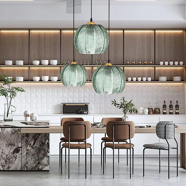 Glass Pendant Lamp in the Shape of a Sphere