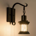 Silva Industrial Retro Wall Light Black/Bronze Indoor Metal/Glass