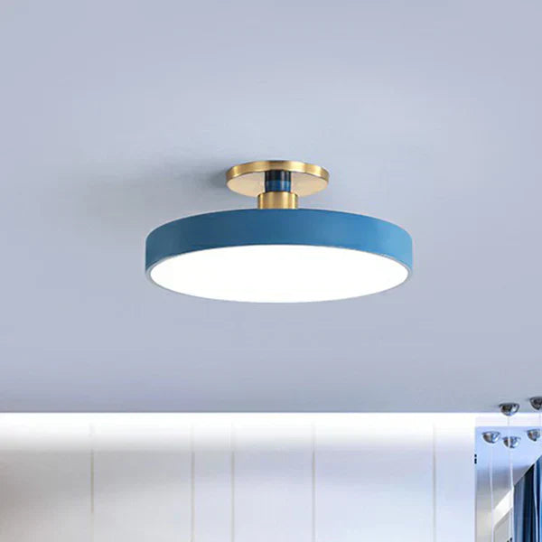 Round LED Ceiling Lamp in Scandinavian Style