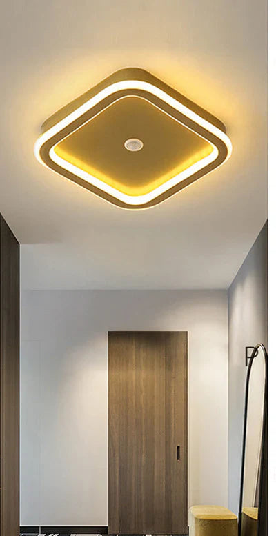 Modern LED Ceiling Lamp with Geometric Shape