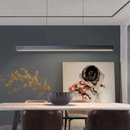 Arisha Modern LED Pendant Light Linear Black/Brown Dining Room Metal