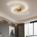 Wesley Ceiling Light Fireworks Artistic Design Black/Gold
