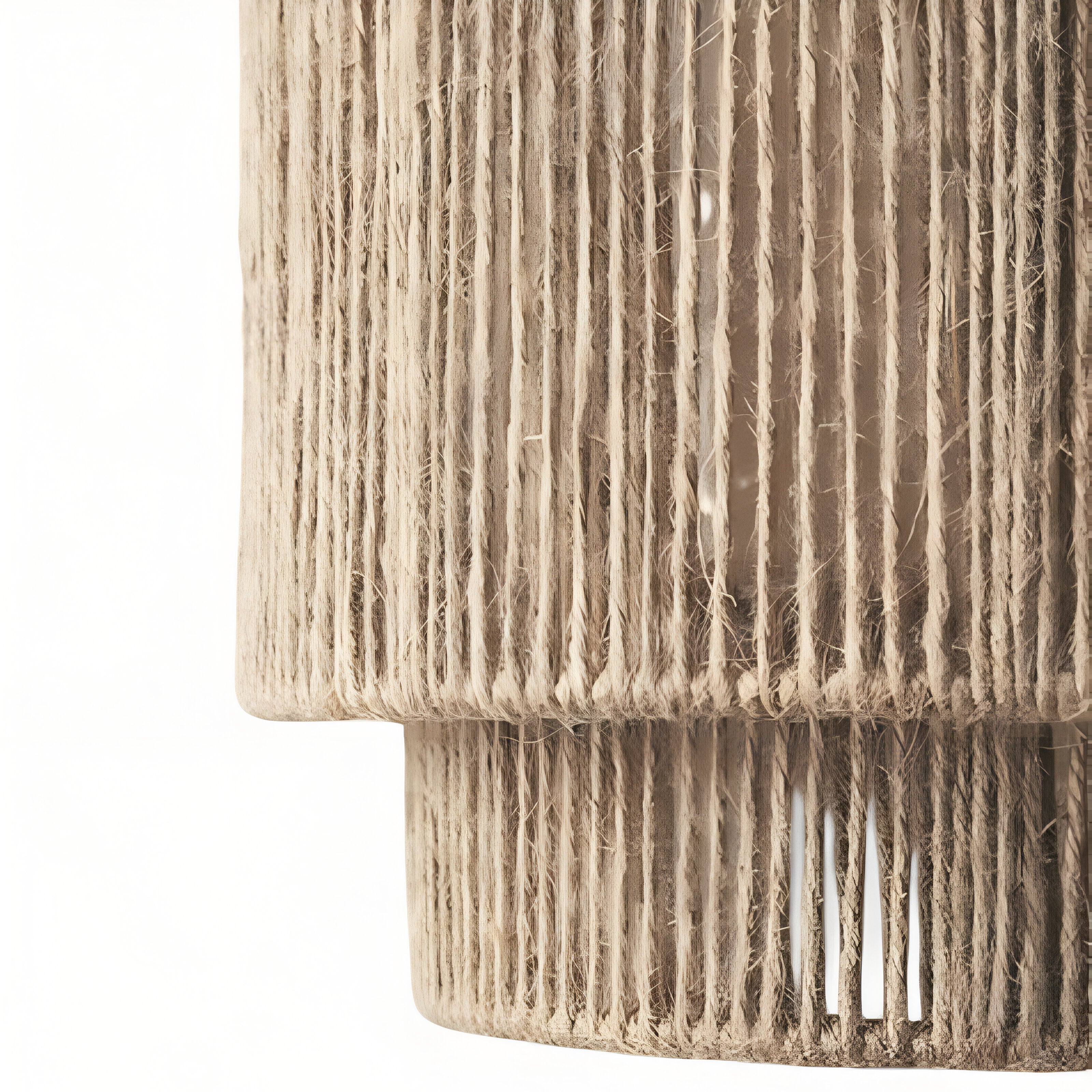 Vintage Bohemian Hand-Woven Rope Wall Sconce LED 1-Light