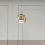 June Morden Glass Pendant Light Clear/Smoky/Amber
