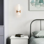 Elegant wall sconce with smoky glass and gold finish – double light source