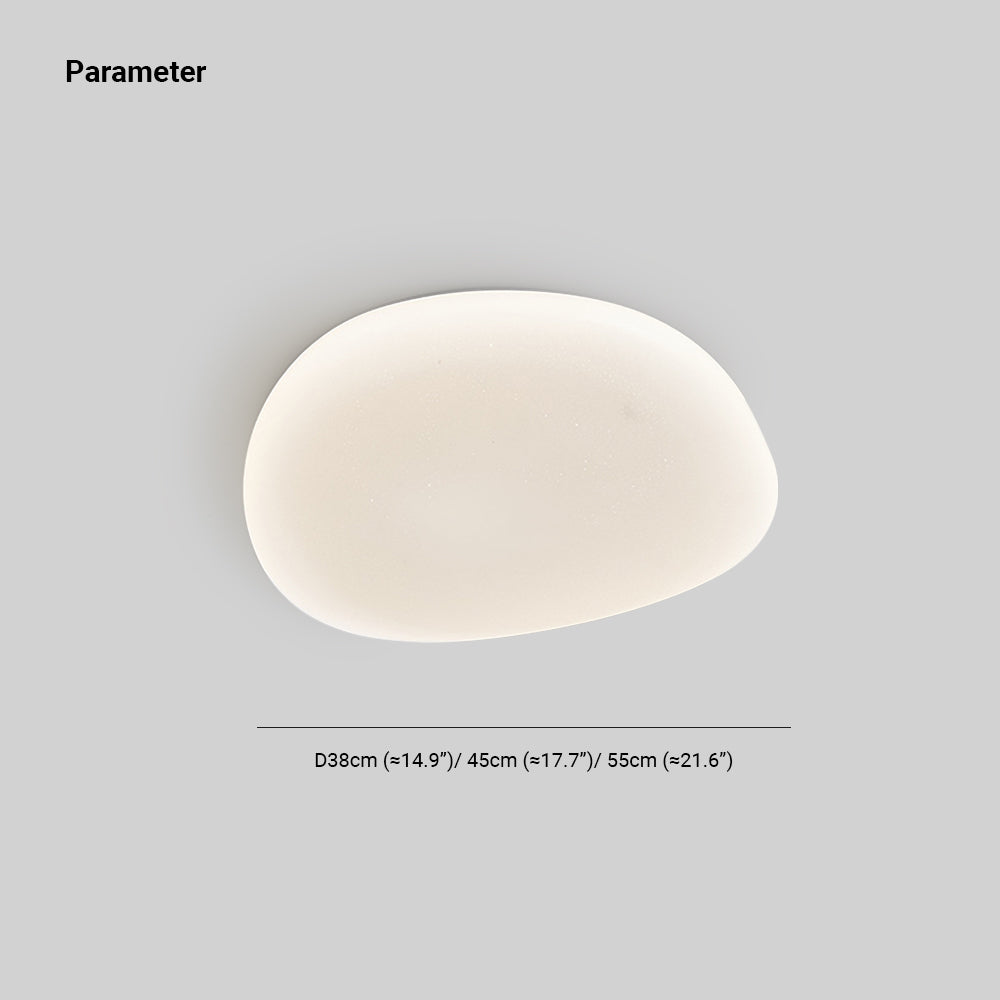 Sayu Modern Pebble Ceiling Light White. Living Room
