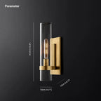 Enya Glass Cylinder Modern Wall Light