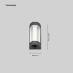 Marve Nordic Up Down Outdoor Wall Lamp, White/Black