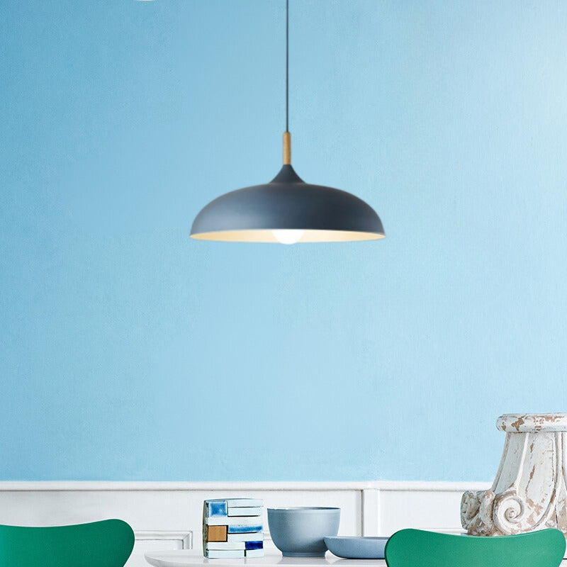 Aria Modern Pendant Light Dome Macaron Dining Room