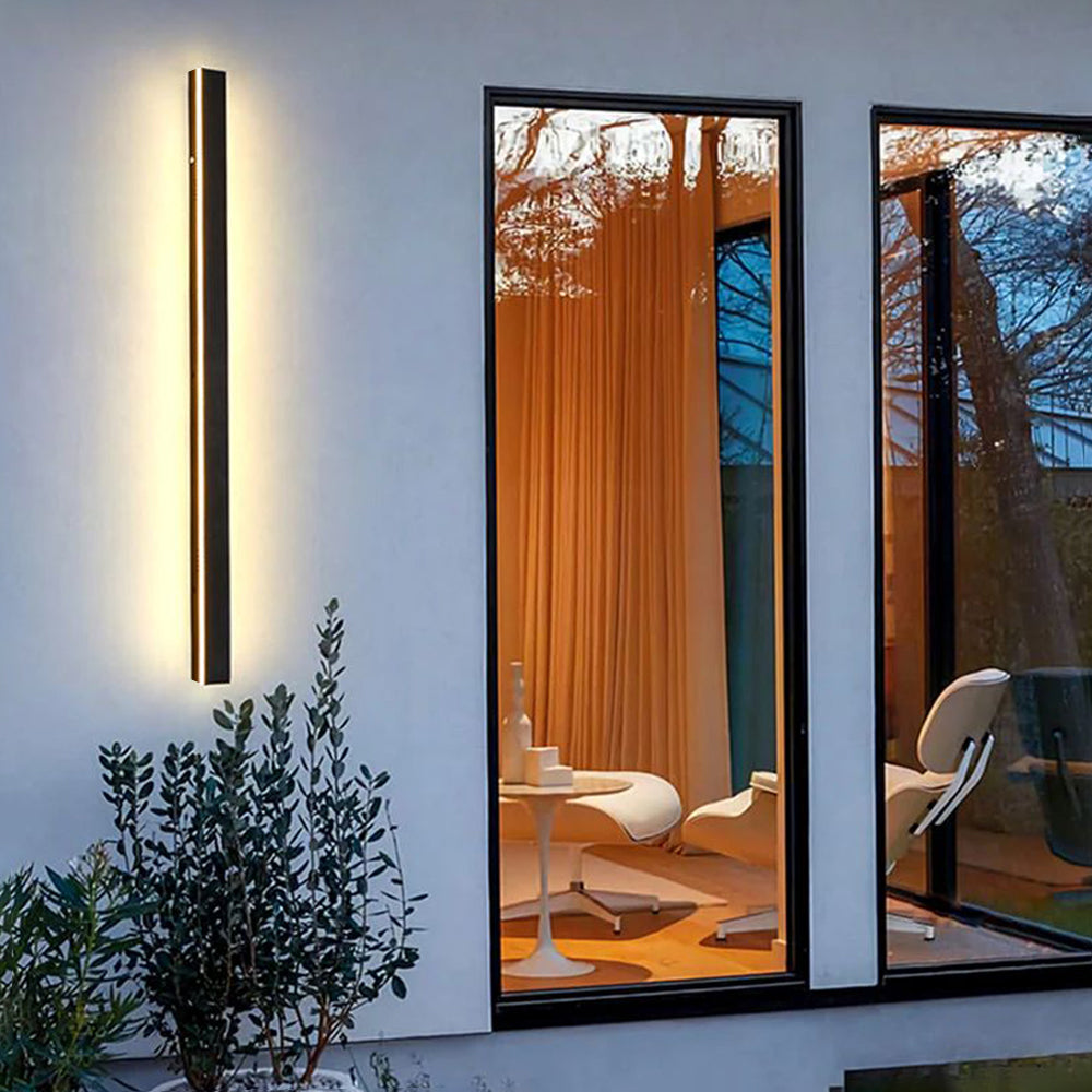 Elune Outdoor LED Wall Sconce Waterproof Minimalist Metal