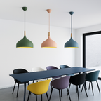 Modern pendant lamp with a rounded shape