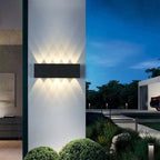 Tronix Modern Rectangular Wall Sconce Black/White. Corridor