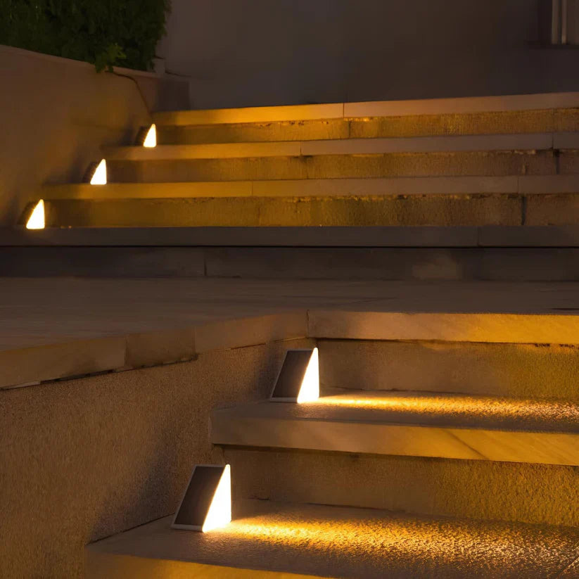 Solar LED Lamp Set for Stair and Garden Lighting