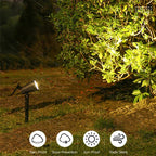 Solar Spotlight LED Garden Lamp with Twilight Sensor