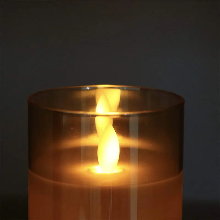 Set of Elegant LED Candles in Glass Tubes