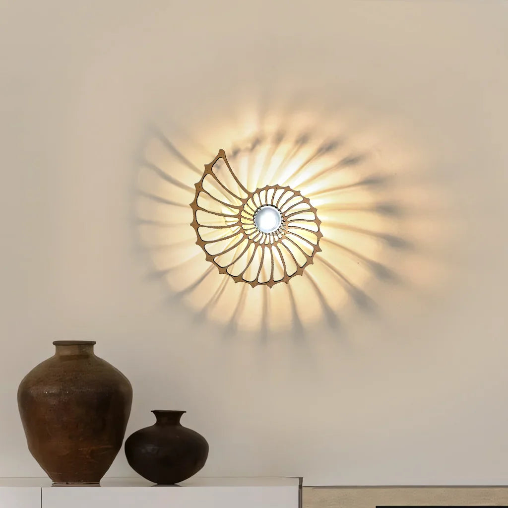 Aegir Nautilus Design Decorative LED Wall Lamp