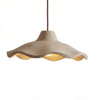 Japanese Vintage Cement Flower Pendant Light | 1-Light