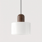 Bauhaus Glass Cylinder Pendant Light LED 1-Light