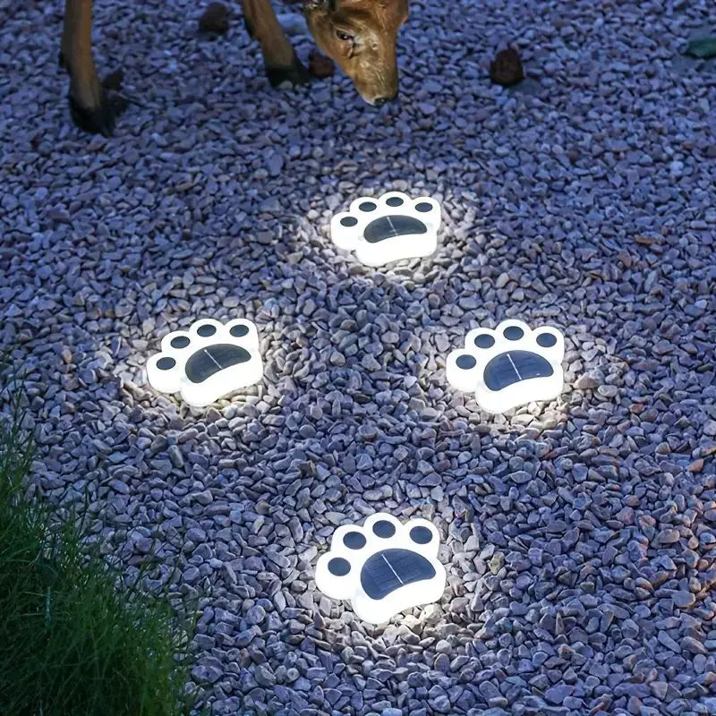 Wireless Solar Paw Print Garden Light - PawsGlow