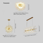 Kristy Pendant Light Hanging Lamp Gold Dining/Living Room Modern Design LED