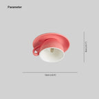 Valentina Modern Ceiling Light, Blue/Pink/Yellow, Coffee Cups, Ceramic, Bedroom