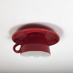 Valentina Modern Ceiling Light, Blue/Pink/Yellow, Coffee Cups, Ceramic, Bedroom