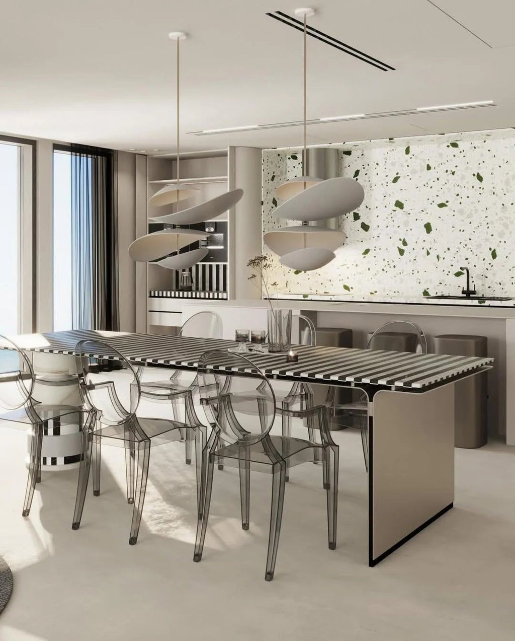 Unorara Floating Metal Pendant Lamp Nordic Premium
