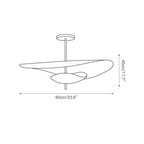 Unorara Floating Metal Pendant Lamp Nordic Premium