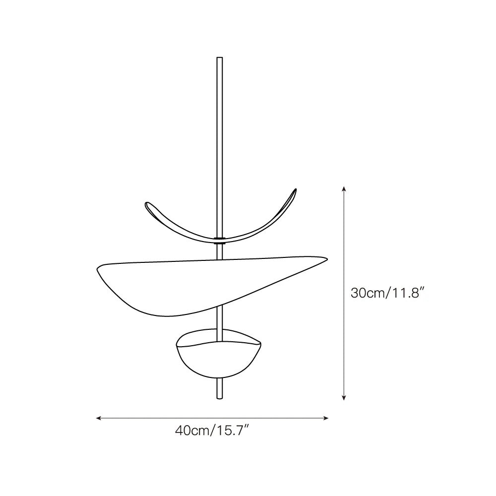 Unorara Floating Metal Pendant Lamp Nordic Premium