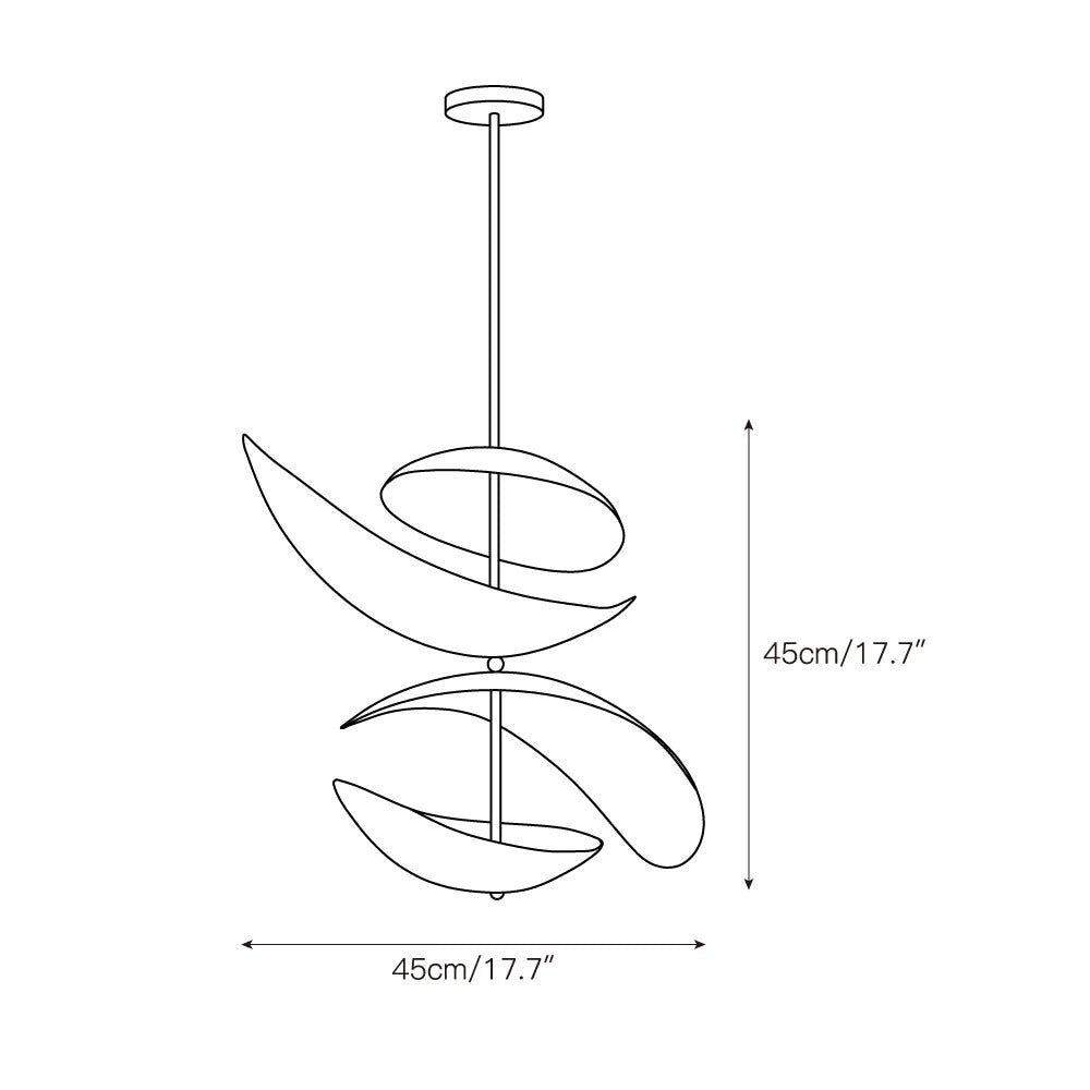 Unorara Floating Metal Pendant Lamp Nordic Premium