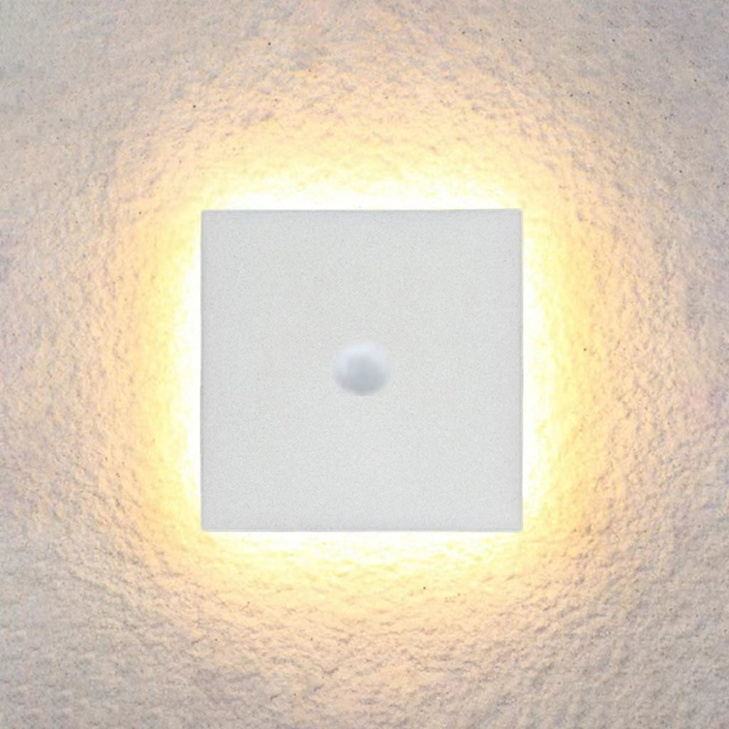 Klyne Minimalist Round/Square Outdoor Wall Lamp LED, Black/White