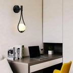 Modern wall lamp LED with a spherical shade